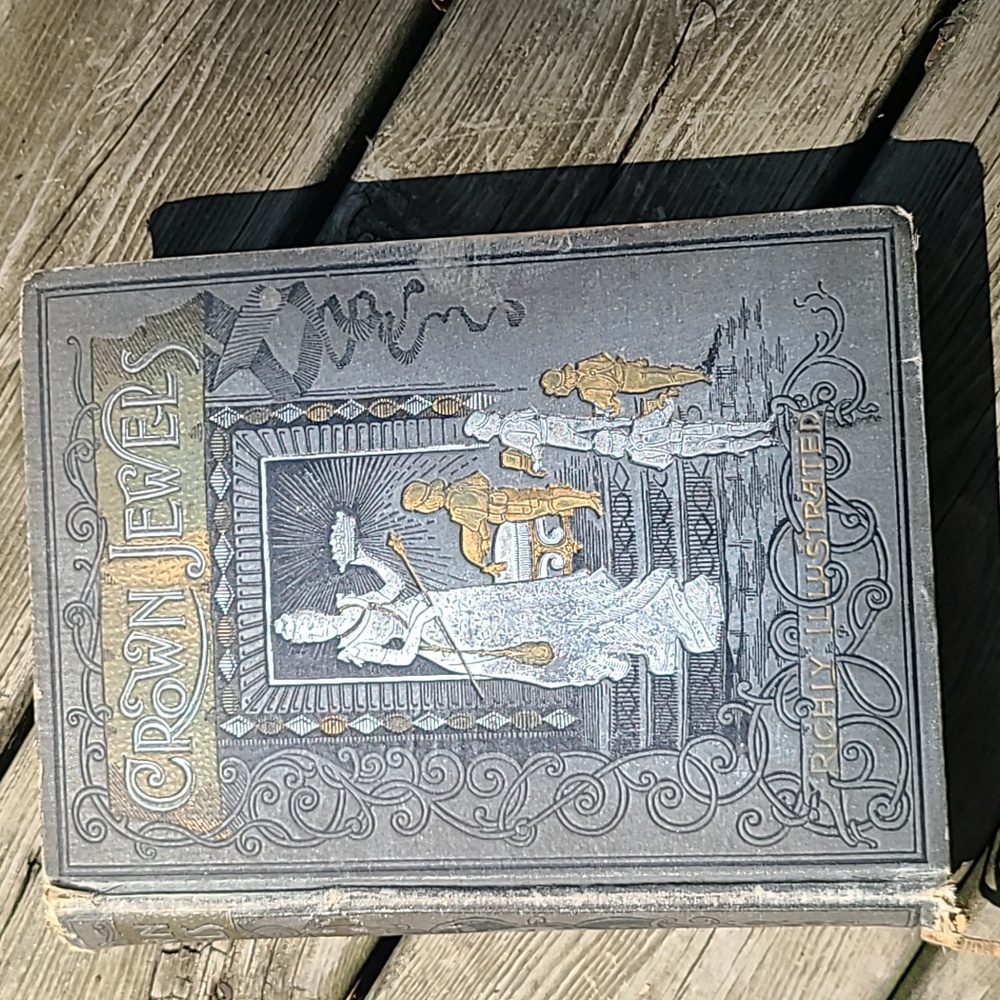 Rare 1887 Antique Hardback Crown Jewels Gems of Literature Arts and Music